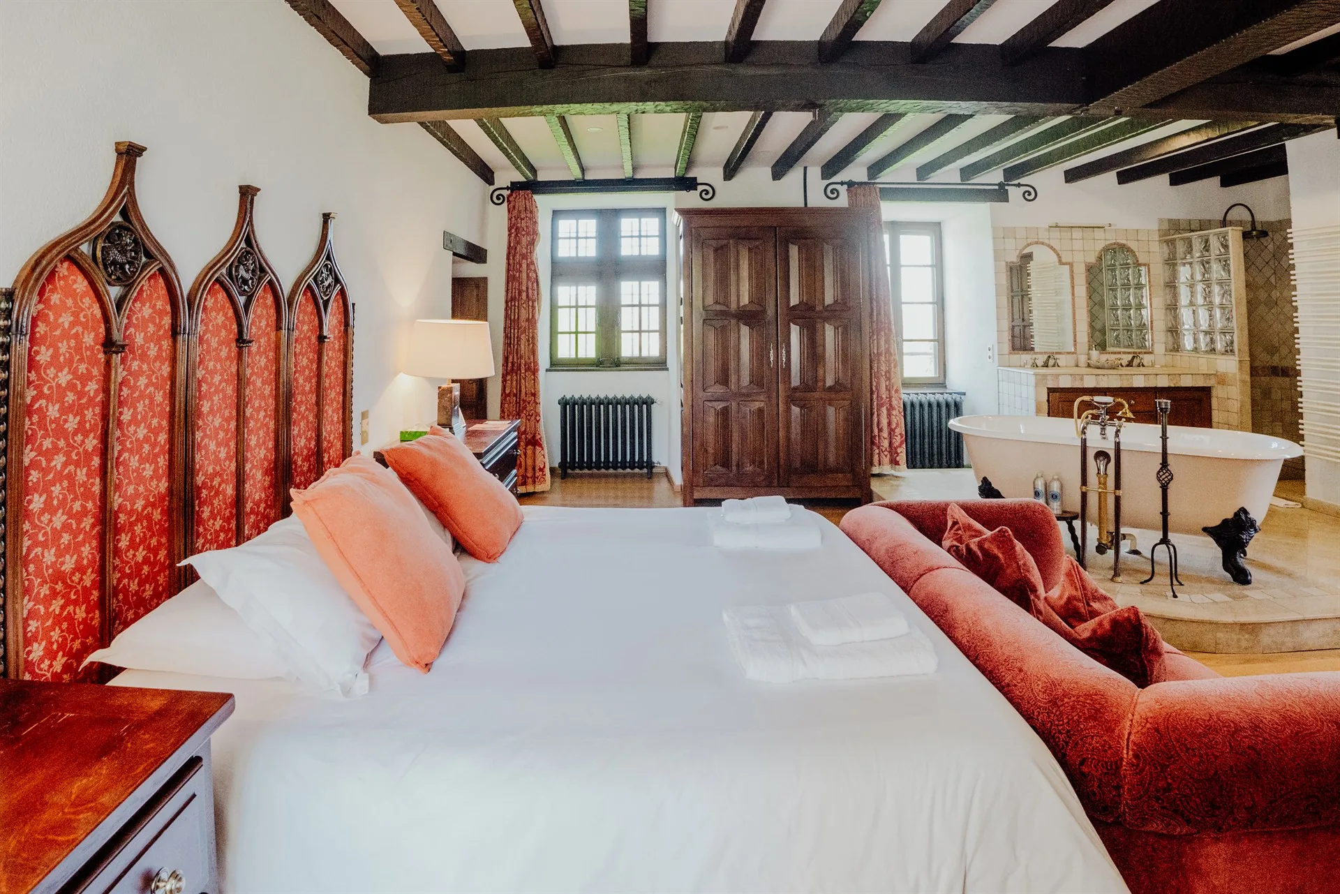 Vue du parc du château