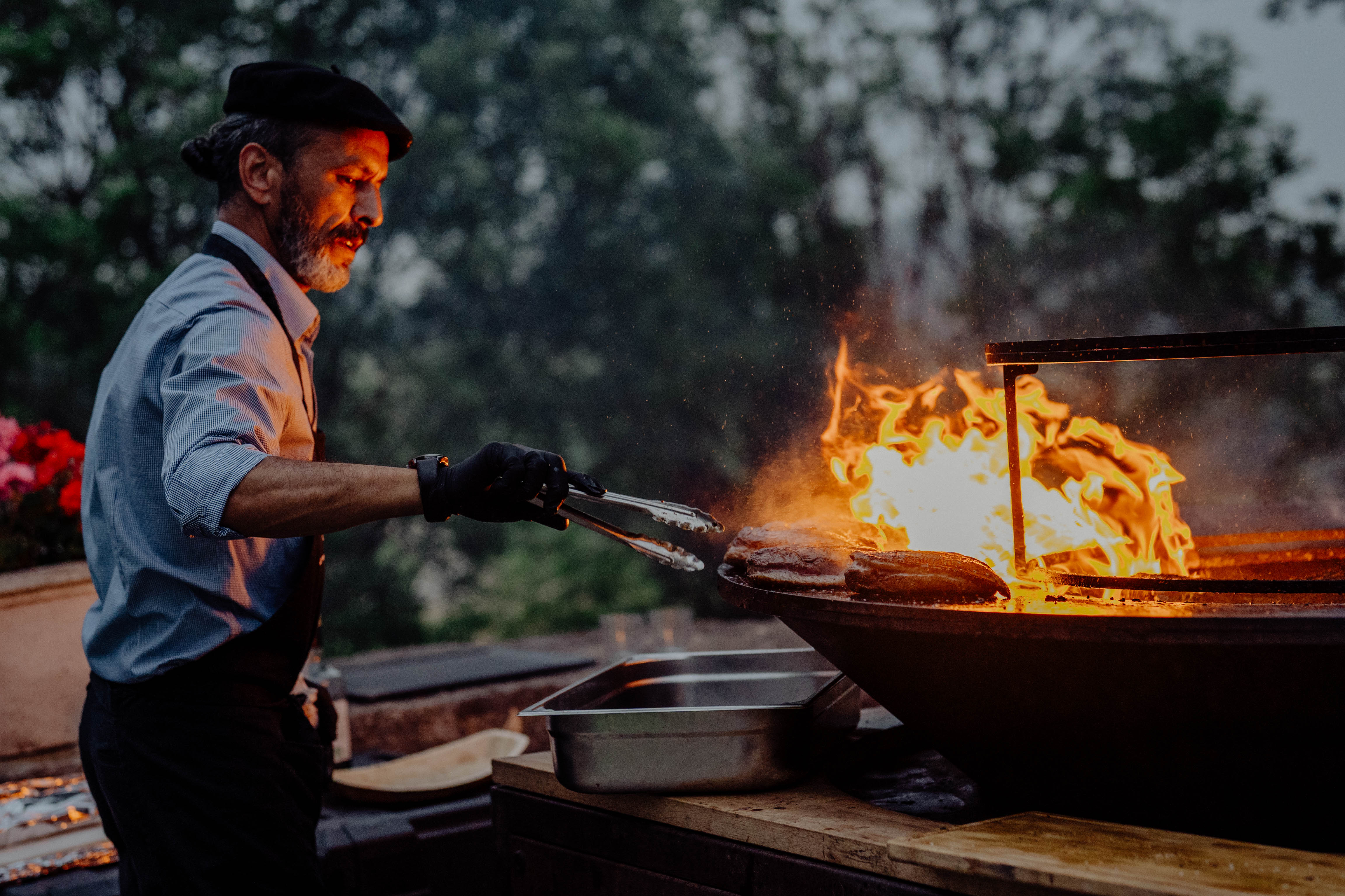 Extérieur du château décoré