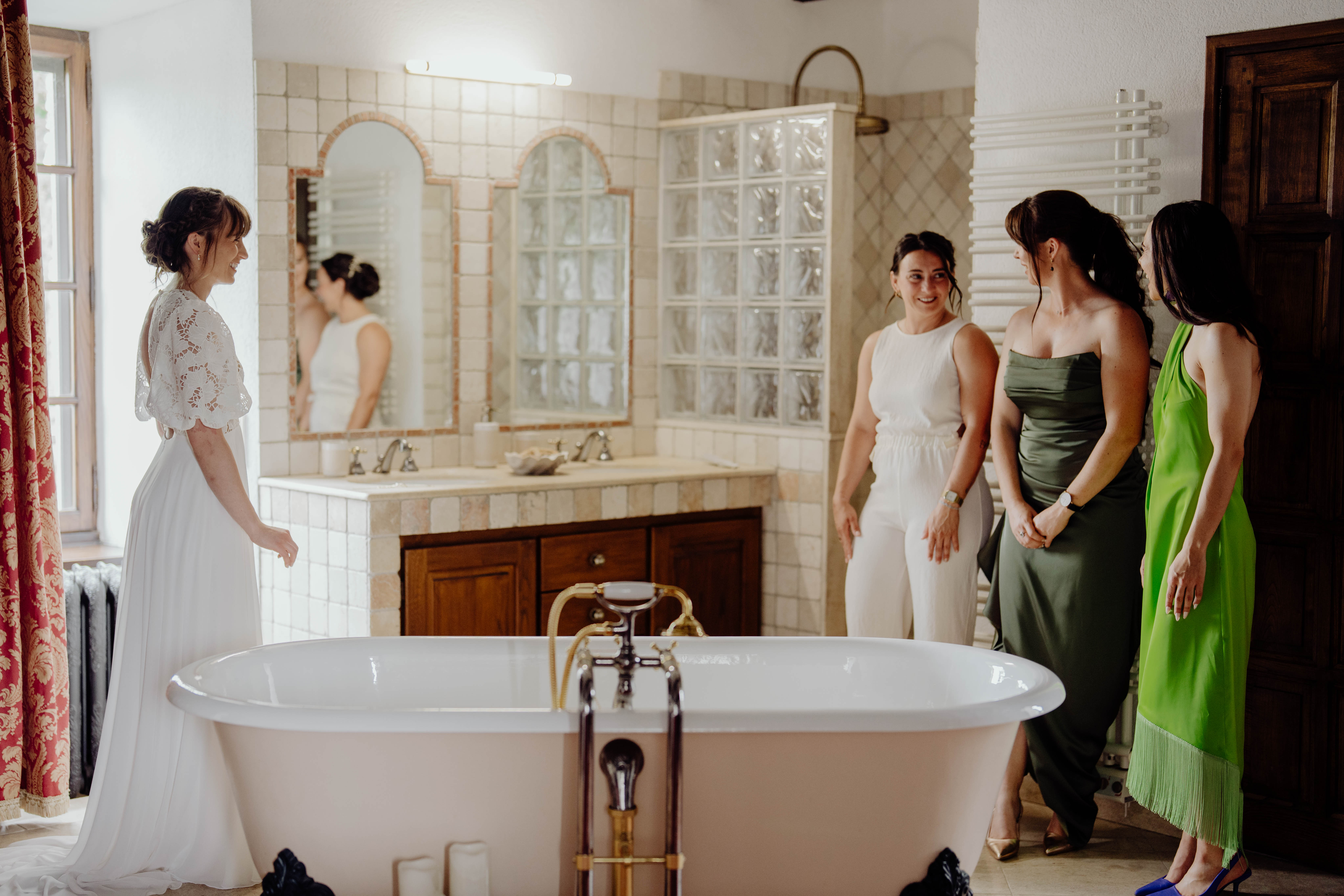 Novia en el Ch&acirc;teau de Tournou